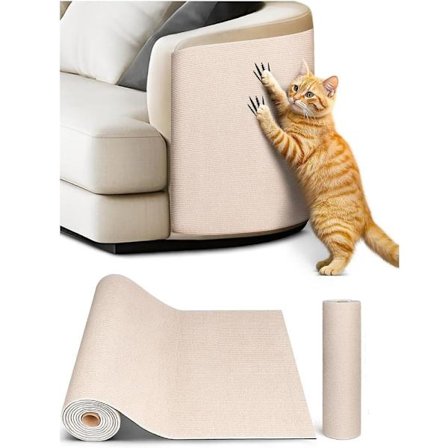 Selvklæbende kradseplade til kat 40x200 cm – Vægbeskyttelse, Sofabeskyttelse, Hjørnebeskyttelse, DIY kradseplade, Kattekradsemåtte_TF_TF