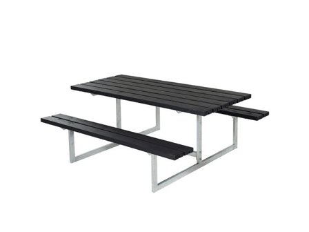 Bänkset Basic trä svart - Lyreco - Kontorsmöbler och inredning - Utemöbler - Bänkar