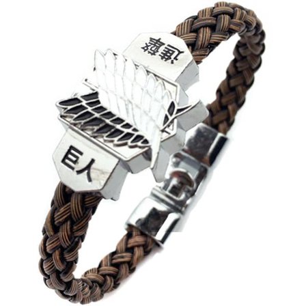 Hyökkäys Titania vastaan -ranneke Tutkimusjoukon punk-ranneke lahjaksi teineille anime-faneille japanilainen sarjakuva