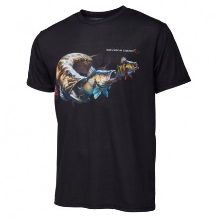 Savage Gear Cannibal Tee, Black - XXL