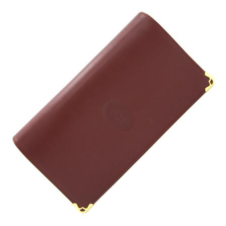 Cartier Vintage Wallets Cardholders Rød, Dame Vintage Accessories, Størrelse: ONE Size
