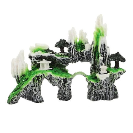 1 st. Konstgjord Klippformation Akvarium Dekoration