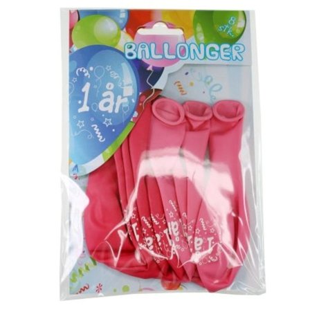 Årsballonger 1 År Rosa - Tinka