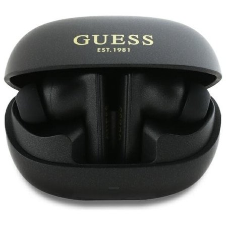 Guess Bluetooth-kuulokkeet GUTWST88MCTGK TWS + telakointiasema musta Capsule Painettu logo