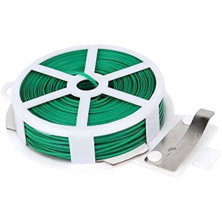 50M Trädgårdssnöre Trädgård Twist Ties med Skärare för Växter Vinrankor och Omslagssnören Julgransband (Fww)