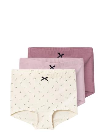 Nmftights 3P Buttercream Floral Noos Patterned Name It