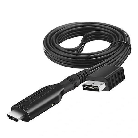 För PlayStation 2 PS2 till HDMI-kompatibel adapterkabel HD RCA AV ljud video x1