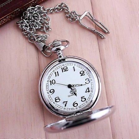 Herre Lommeur med Kæde, Klassisk Vintage Quartz Vedhængs Lommeure, Herre Lommeur som Retro Gaver til Fars Dag/Fødselsdag [DB]