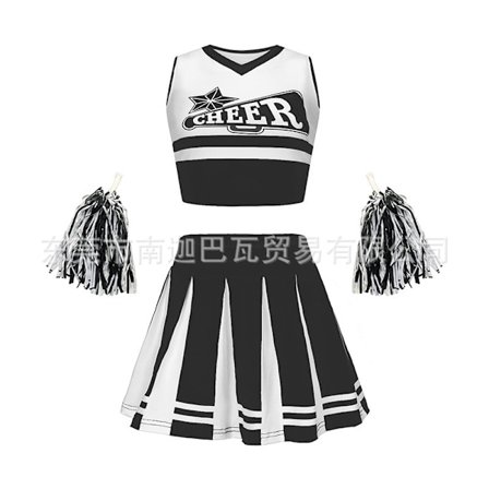 Cheerleading-drakt for opptreden, sportsdrakt for arrangementer, fotballbabyscene, CHEER barnesett