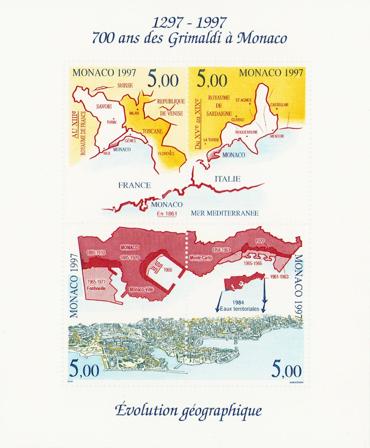 Monaco 1997 - YT BF 76 (2129-2132) - Postfrisk miniark