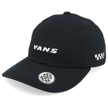 Vans - Svart Keps - Kids Check Side Curved Bill Jockey Black Dad Cap @ Hatstore