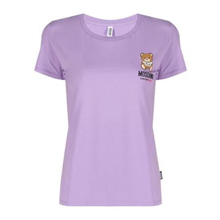 Moschino T-Shirts Lilla, Dame