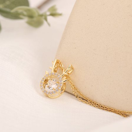 Nytt halsband i titanstål, modernt, enkelt, litet design