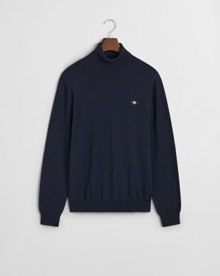 GANT - Pologenser i bomull og ull til herre evening blue