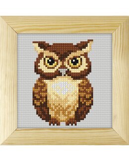 Stickpackung Bild Eulen