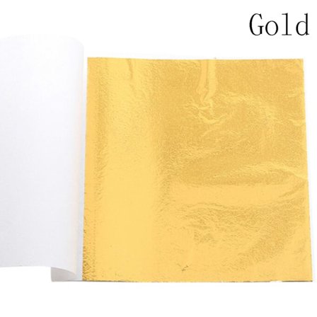 100 arkkiä Kultafoliota Lehti Kultaus käsityöt Käsityöpaperi Kulta