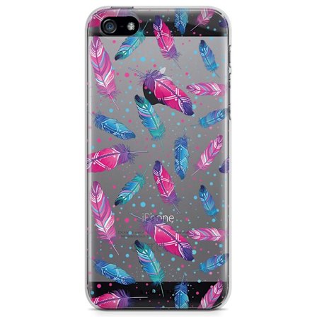 Bjornberry iPhone 5/5S/SE TPU Skal - Fjädrar