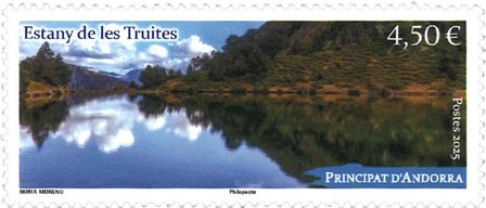Fransk Andorra - Estany de les Truites - Postfrisk frimærke