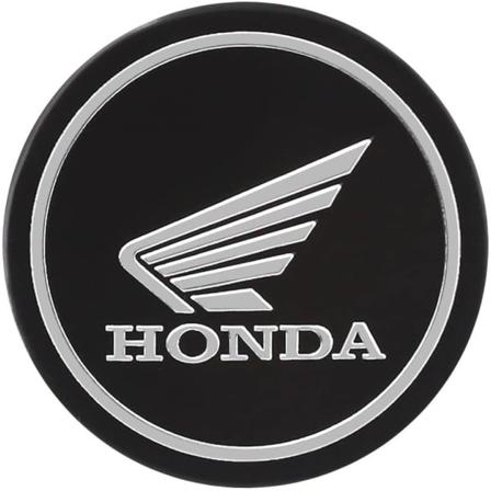 [Sæt med 4] 3D sorte metalstickers diameter 6cm kompatibel med H