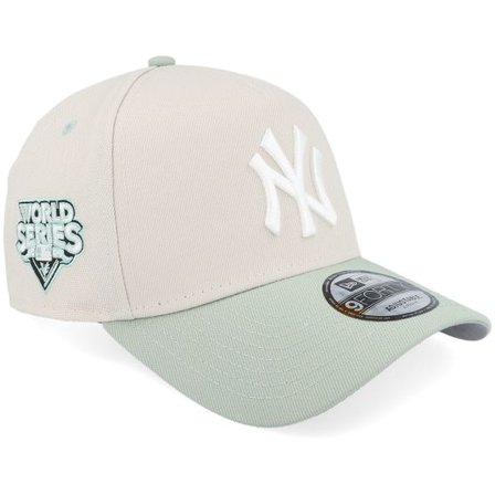 New Era - MLB Beige adjustable Keps - Hatstore Exclusive x New York Yankees Minty Visor 9FORTY Stone/Mint A-frame Adjustable @ Hatstore