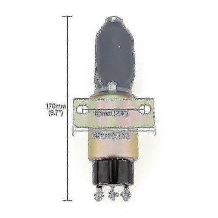 Cummins 24V avstängningsmagnet SA-3766T stoppdel 3864274 1751-24E