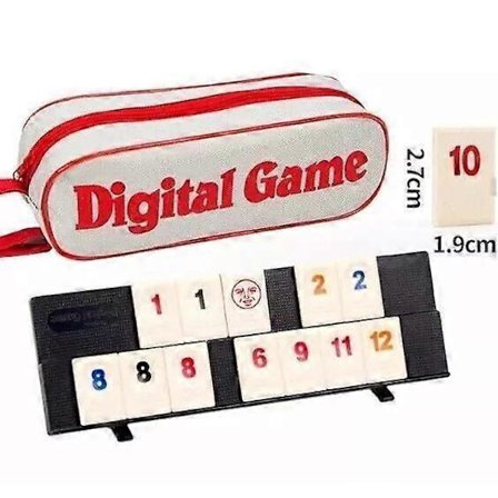 Rummyspel Brädspel för 2 till 4 spelare med påse