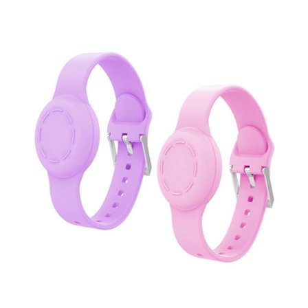 Vanntett armbånd for Air Tag for barn, silikon for Air Tag skjult armbånd for barn, for klokkebånd