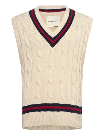 Cable Vest Cream GANT