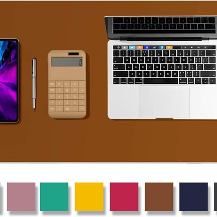 Læder skrivebordsmåtte musematte skrivebordsmåtte brun