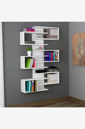 Hanah Home - Reol Lotus - Hvid - Væghylder - Fra Homeroom