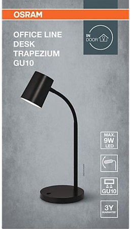OSRAM Bordlampe Trapezium Desk Gu10 Sort