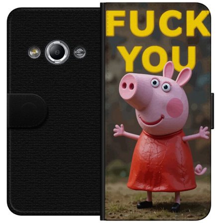 Kompatibel Tegnebogsetui til Samsung Galaxy Xcover 3 Trotsig rosa gris