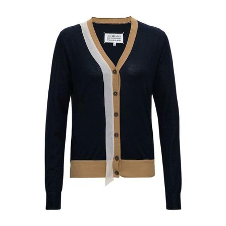 Maison Margiela S51Ha1122S17800002F Cardigan Sort, Dame Cardigans