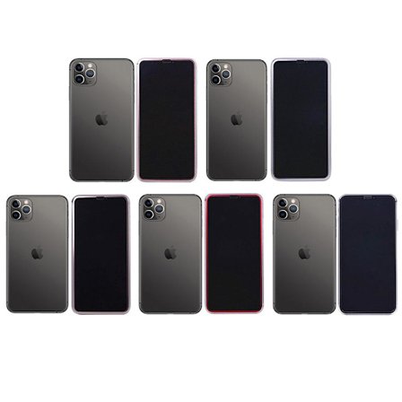 Skärmskydd 3D Aluminiumram iPhone 11 Pro Max 5-PACK