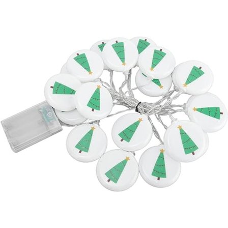 Julepynt Lyslenke, 3 Meter 20LEDs Natt Led Varme Lys Innendørs Utendørs Belysning Lampe for Bryllup Hjem Bursdag Hage Hagefest Jul