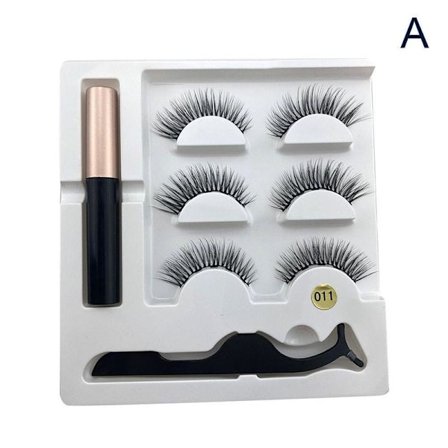 3D Faux mink Magnetic Eyelashes Magnetic Set (Eyeliner & Magneti