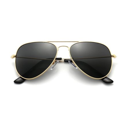 Polarisoidut Lasten, Teinien ja Nuorten Aviator-Aurinkolasit Ruostumattomasta Teräksestä Valmistetulla Kehyksellä, Jousihingeillä, UV-Suojalla, Harmaa