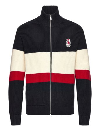 Tommy Hilfiger | Rwb Rib Chest Stripe Zip Through | S