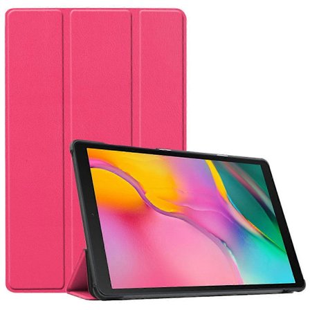Til 10,4 tommer (SM-T500 T505), Beskyttende stativ etui hårdt omslag til 10,4 tommer Samsung Tab A7 Tablet 2020 - Rose Rød (LGL)