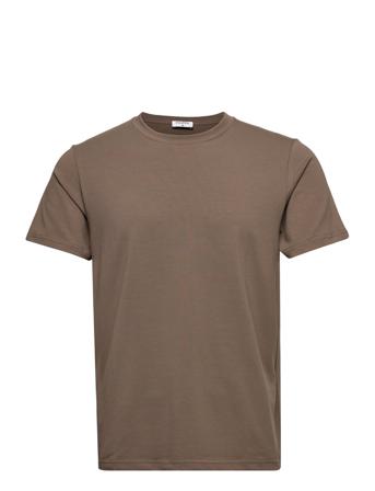 Stretch Cotton Tee T-shirts Short-sleeved Brun Filippa K