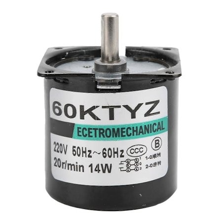 Vaihteistomoottori Mikro Pysyvä Magneetti Nopeuden Alennus Moottori DIY Generaattorin Lisätarvikkeet 14W 20rpm/min AC220V