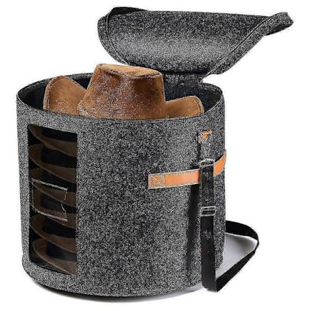 Rund Hatteopbevaringsboks - Foldbar Hatteæske Med Låg Til Tøj Og Legetøjsdyr, Bæreorganisator RID