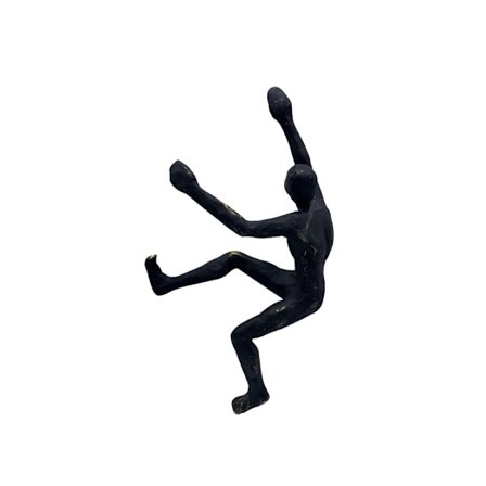 Kiipeilyseinäveistos, Polyresin, Musta/Kulta, 14x6x24cm