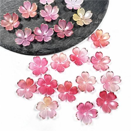 Akryl blompärlor Torus Flower 10 10