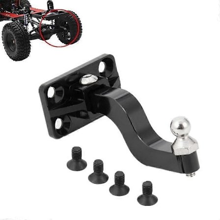 Ny metall slepekrok for 1/10 Axial SCX10 RC Crawler Svart