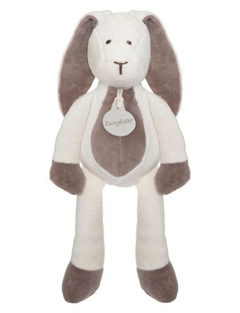 Teddykompaniet Diinglisar Organic, Rabbit - White - 30 cm