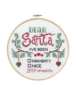 Broderikit Billede Dear Santa - Permin