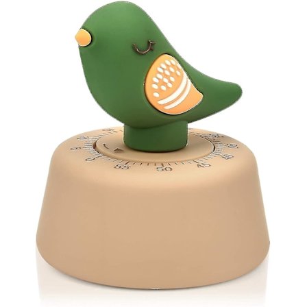 Keittiön mekaaninen kello, 60 minuutin ajastimella, söpöjä eläimiä, lasten keittiöajastin, ajan hallintaan, leivontaan