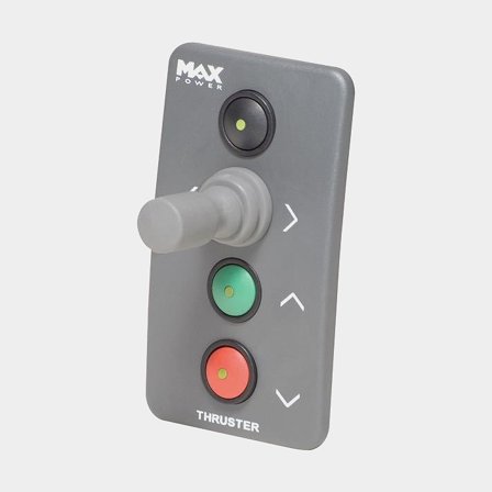 Joystick for bow thruster Max Power, joystick, grey, fits VIP & Compact Retract (retractable)
