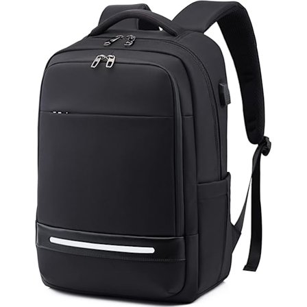 Laptop Ryggsekk, 17 Tommers Vanntett Business Reise Jobb Datamaskin Ryggsekk Veske med USB Ladeport, Anti-tyveri Høgskole Skoleveske